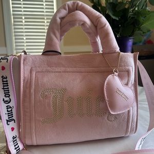NWT - Juicy Couture Extra Spender Mini Tote - Pink  Diamond
